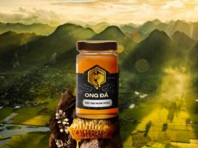 Mật ong Đá ngâm Gừng – trị ho hiệu quả